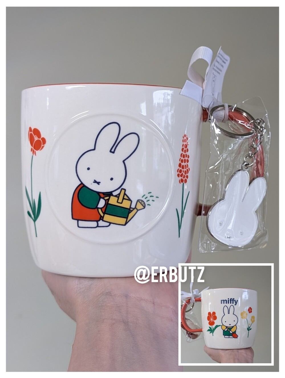 Miffy x Magenta Summer Gardening Miffy Mug& Keychain Set 🪻 - Picture 1 of 8